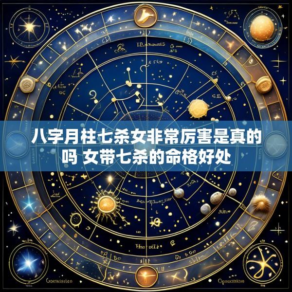 八字月柱七杀女非常厉害是真的吗 女带七杀的命格好处