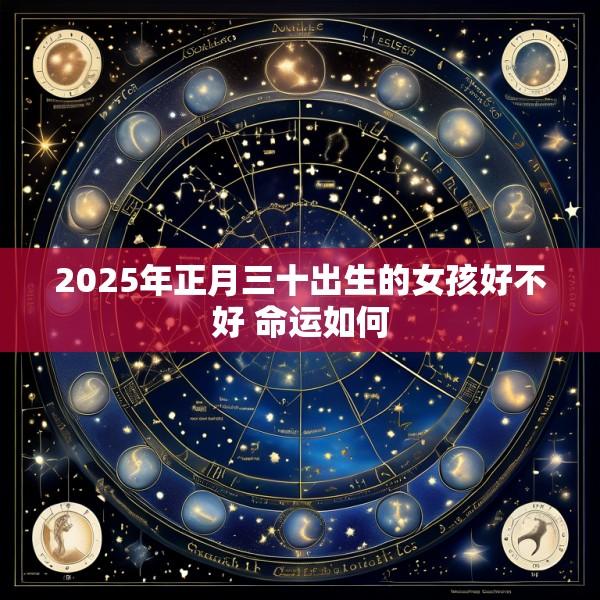 2025年正月三十出生的女孩好不好 命运如何