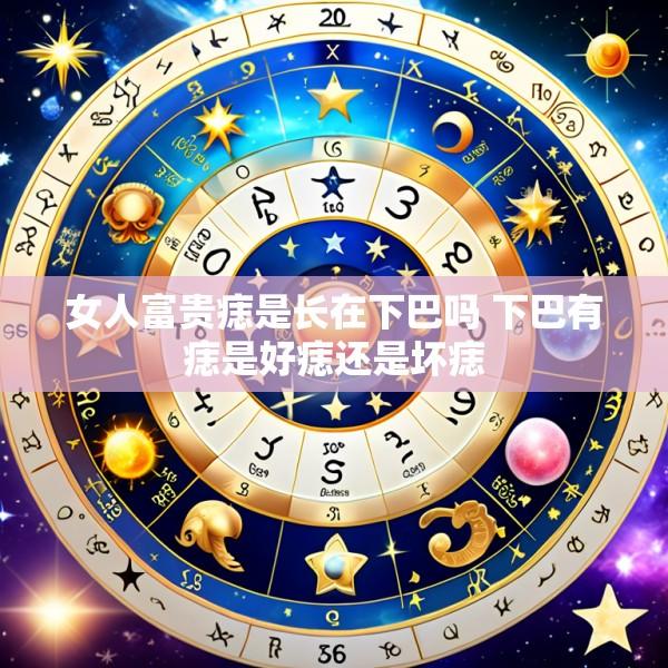 女人富贵痣是长在下巴吗 下巴有痣是好痣还是坏痣