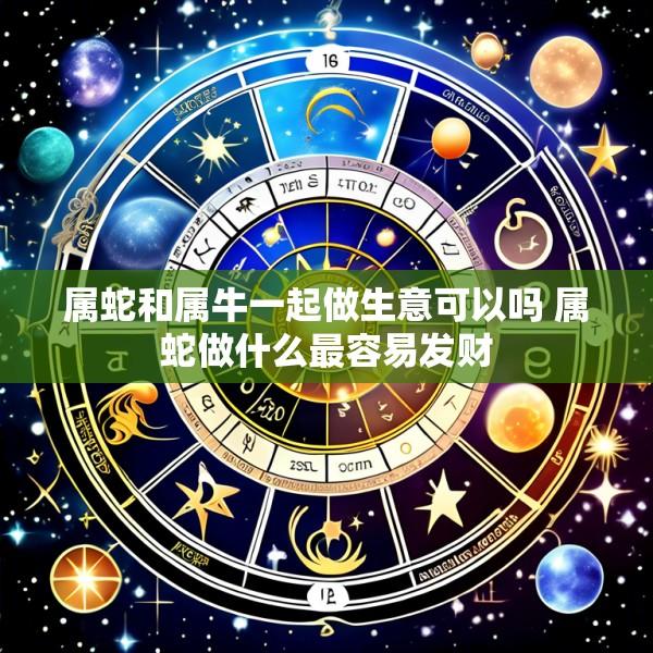 属蛇和属牛一起做生意可以吗 属蛇做什么最容易发财