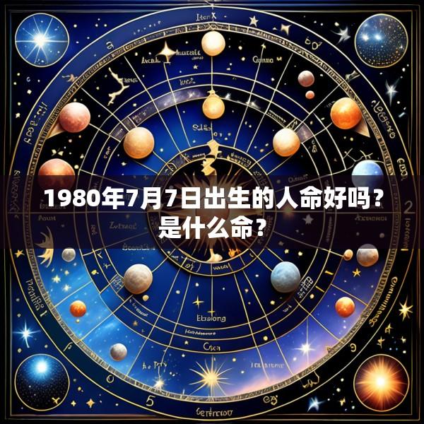 1980年7月7日出生的人命好吗？是什么命？