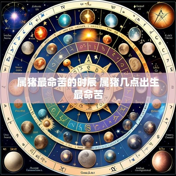 属猪最命苦的时辰 属猪几点出生最命苦