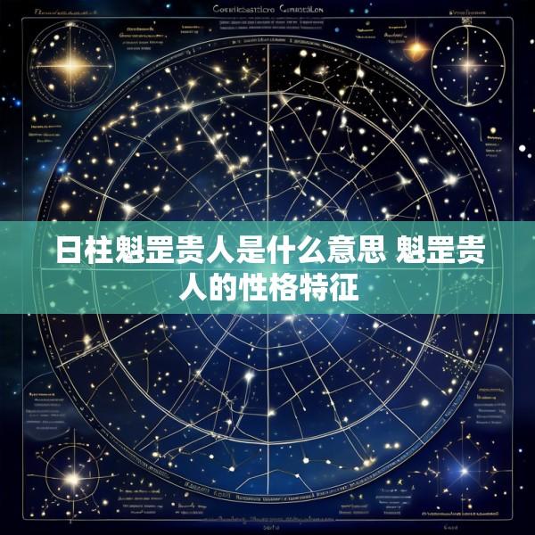 日柱魁罡贵人是什么意思 魁罡贵人的性格特征
