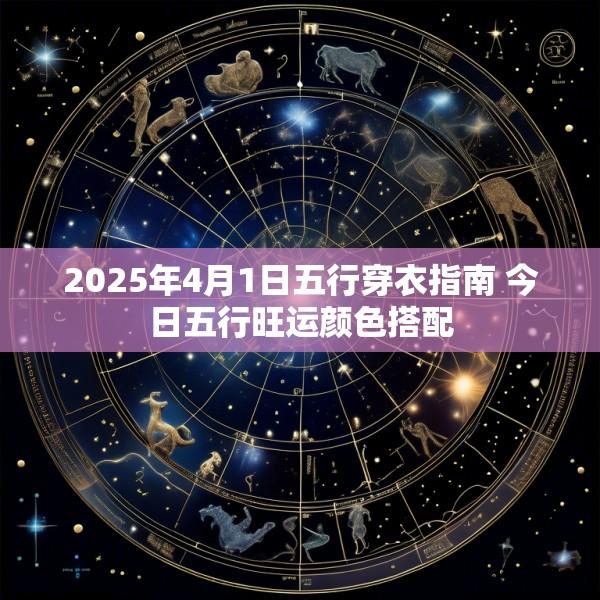 2025年4月1日五行穿衣指南 今日五行旺运颜色搭配