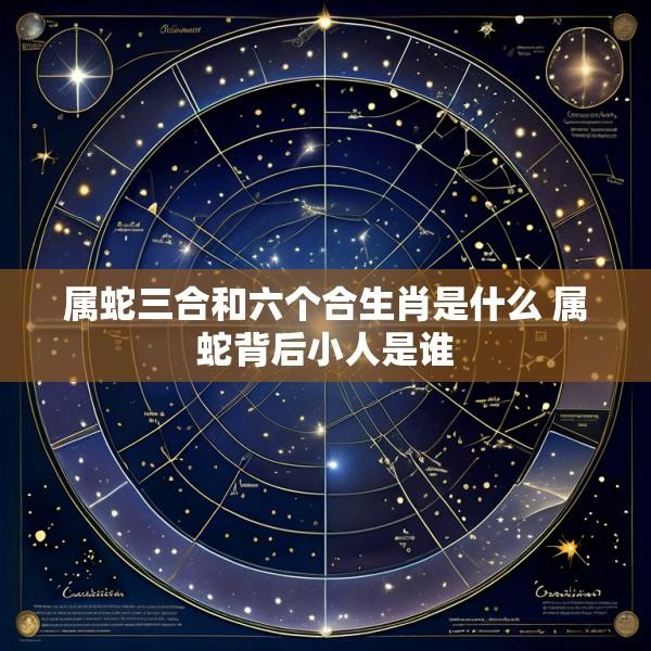 属蛇三合和六个合生肖是什么 属蛇背后小人是谁
