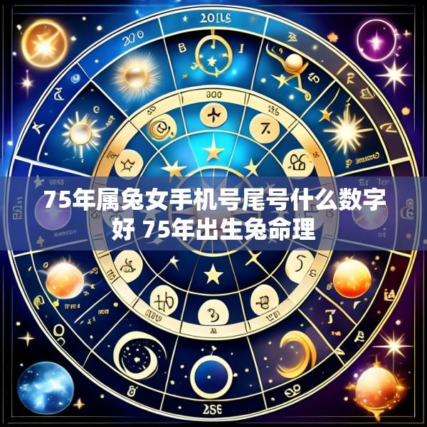 75年属兔女手机号尾号什么数字好 75年出生兔命理
