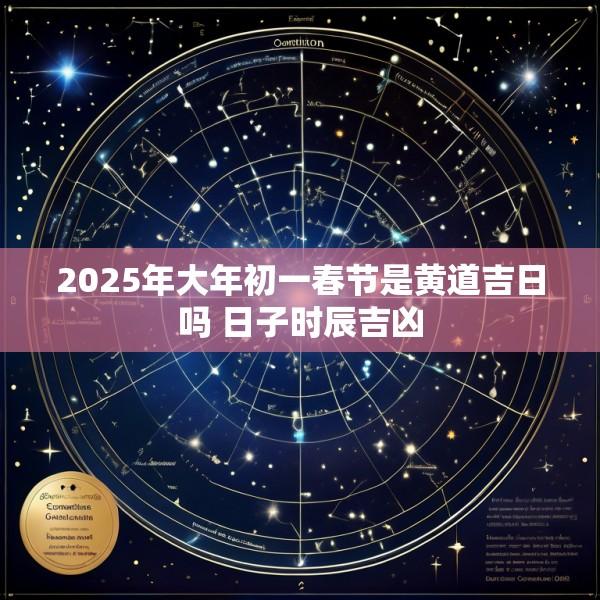 2025年大年初一春节是黄道吉日吗 日子时辰吉凶