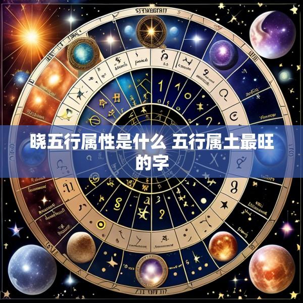 晓五行属性是什么 五行属土最旺的字