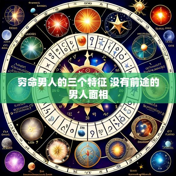穷命男人的三个特征 没有前途的男人面相