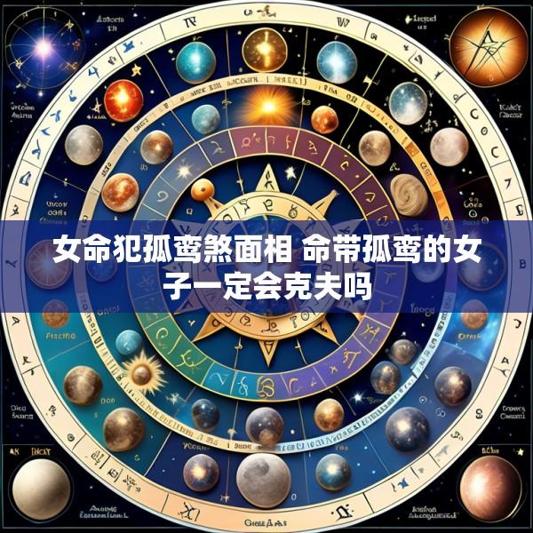 女命犯孤鸾煞面相 命带孤鸾的女子一定会克夫吗
