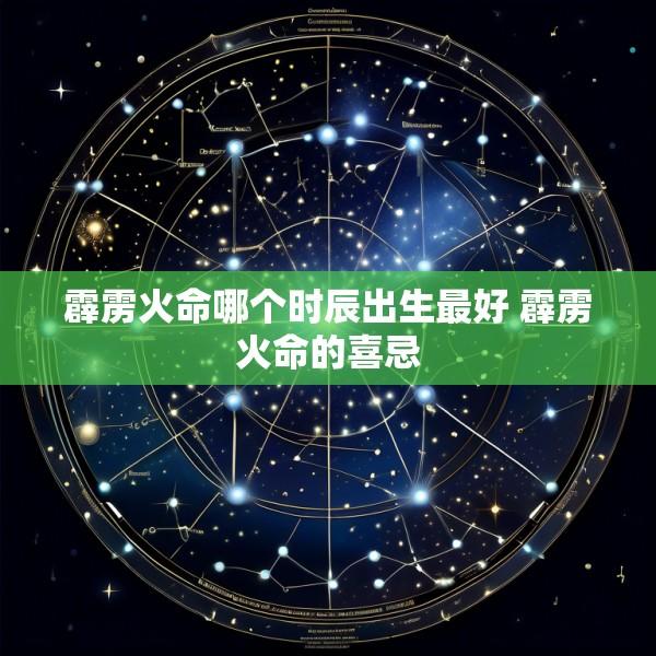 霹雳火命哪个时辰出生最好 霹雳火命的喜忌