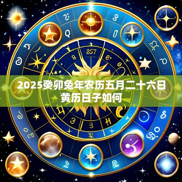 2025癸卯兔年农历五月二十六日黄历日子如何