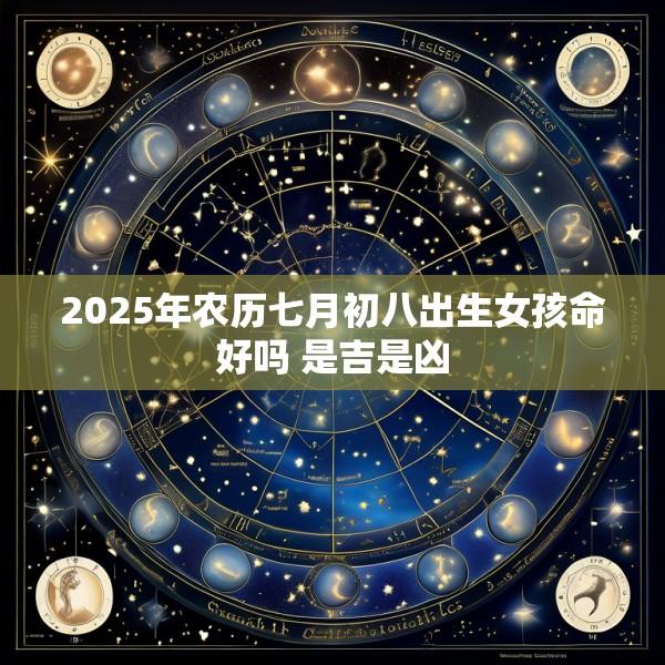 2025年农历七月初八出生女孩命好吗 是吉是凶