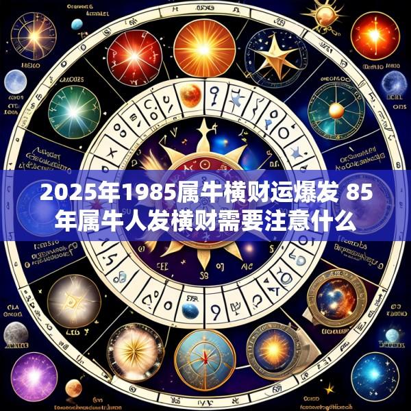 2025年1985属牛横财运爆发 85年属牛人发横财需要注意什么