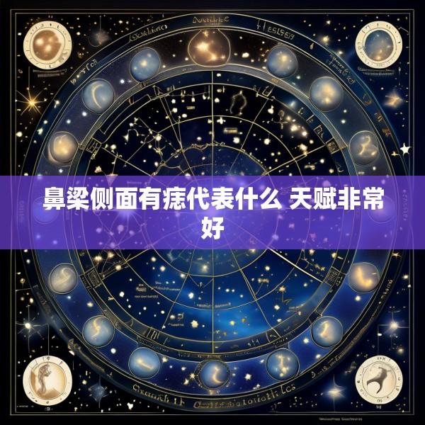 鼻梁侧面有痣代表什么 天赋非常好