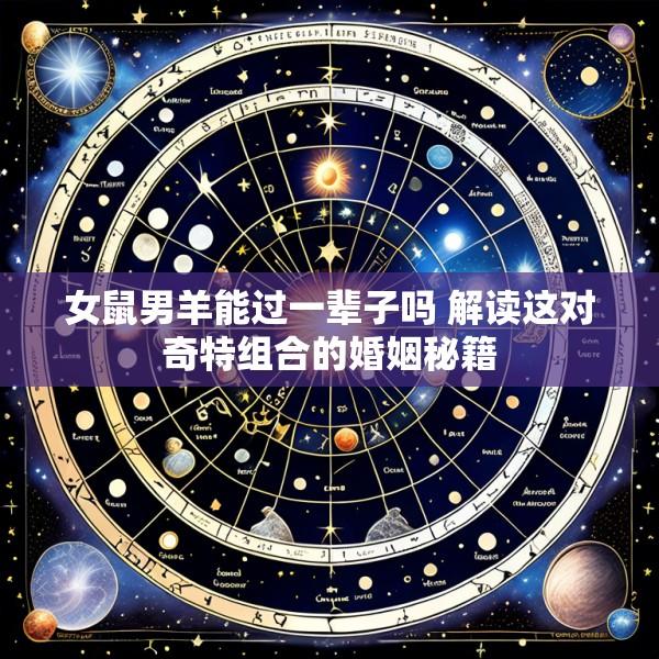 女鼠男羊能过一辈子吗 解读这对奇特组合的婚姻秘籍