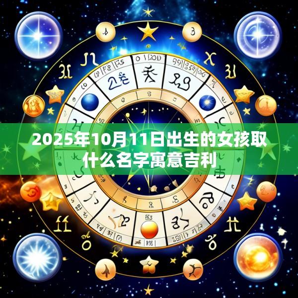 2025年10月11日出生的女孩取什么名字寓意吉利