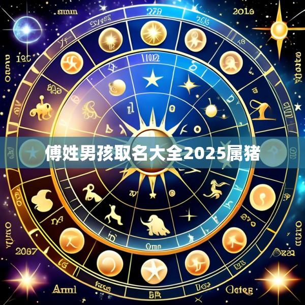 傅姓男孩取名大全2025属猪