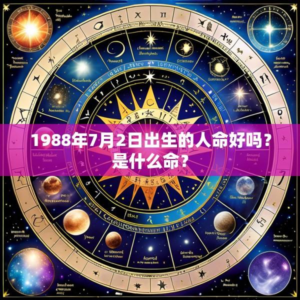 1988年7月2日出生的人命好吗？是什么命？