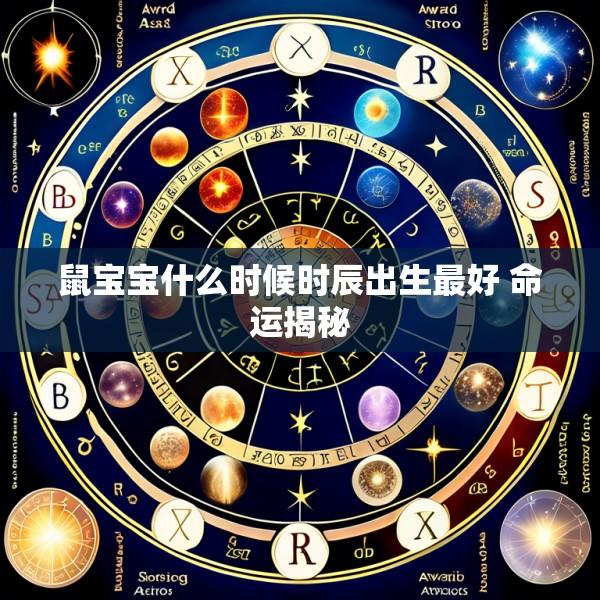 鼠宝宝什么时候时辰出生最好 命运揭秘