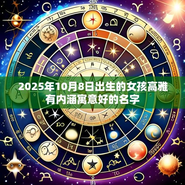 2025年10月8日出生的女孩高雅有内涵寓意好的名字