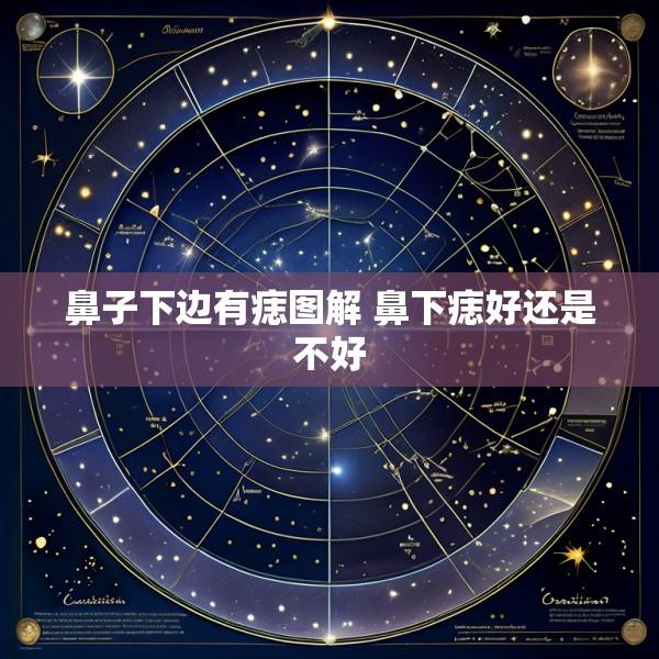 鼻子下边有痣图解 鼻下痣好还是不好