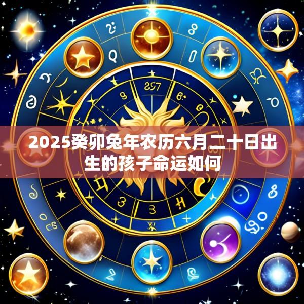 2025癸卯兔年农历六月二十日出生的孩子命运如何