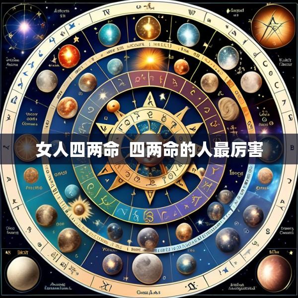 女人四两命  四两命的人最厉害