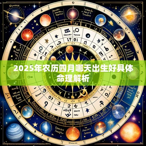 2025年农历四月哪天出生好具体命理解析