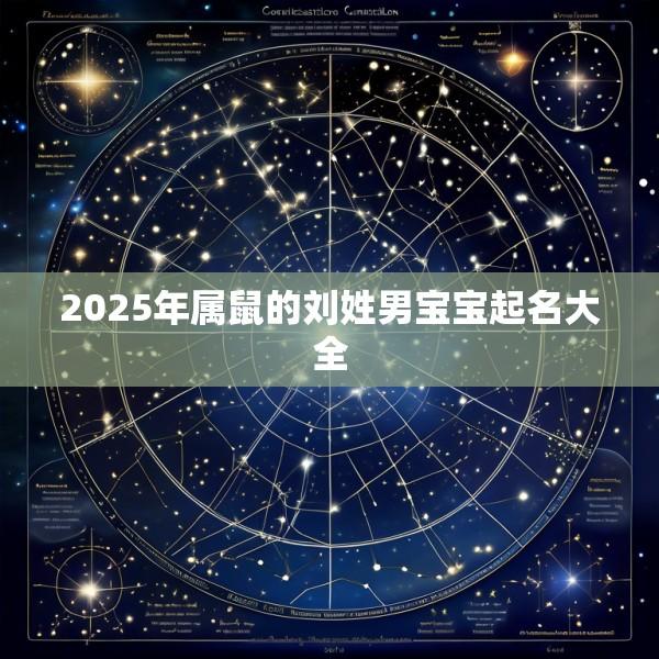 2025年属鼠的刘姓男宝宝起名大全