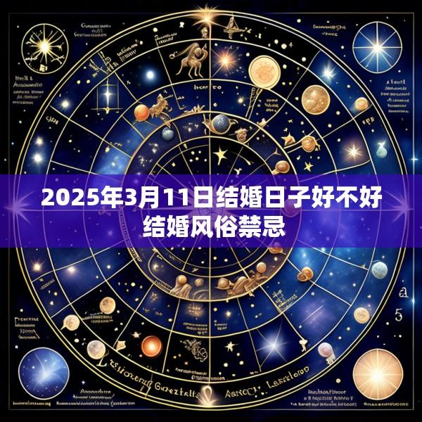 2025年3月11日结婚日子好不好 结婚风俗禁忌