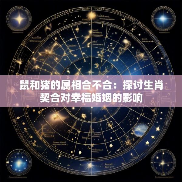 鼠和猪的属相合不合：探讨生肖契合对幸福婚姻的影响