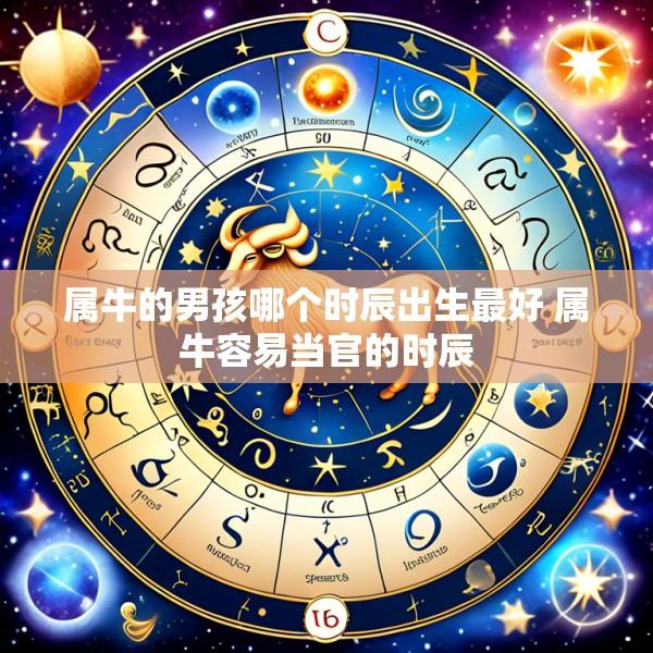 属牛的男孩哪个时辰出生最好 属牛容易当官的时辰