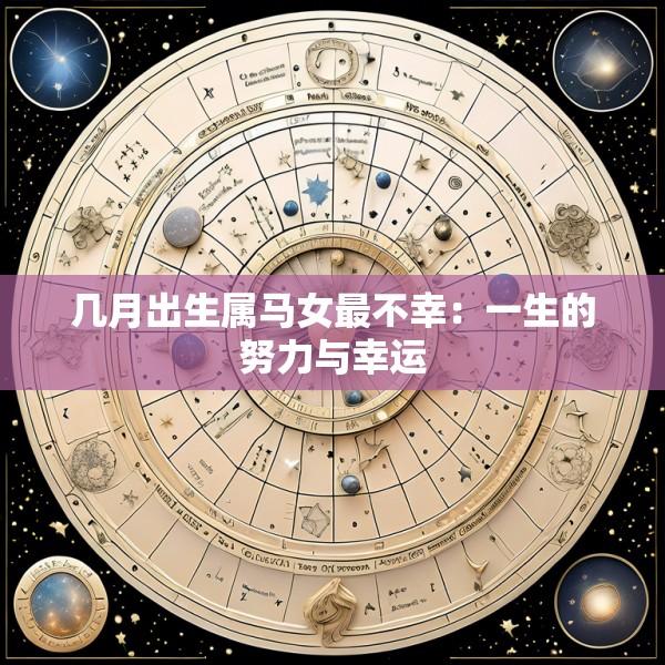 几月出生属马女最不幸：一生的努力与幸运