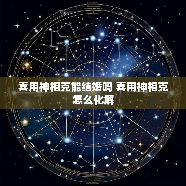 喜用神相克能结婚吗 喜用神相克怎么化解