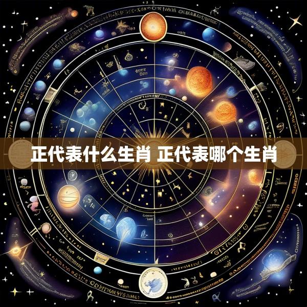 正代表什么生肖 正代表哪个生肖
