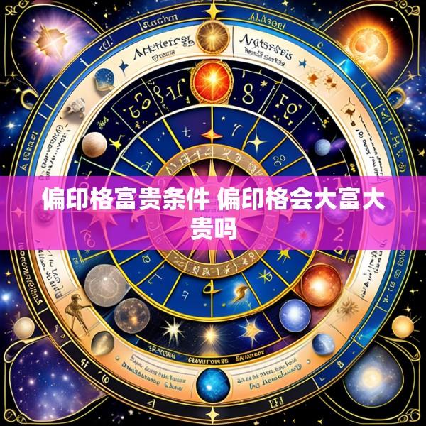 偏印格富贵条件 偏印格会大富大贵吗