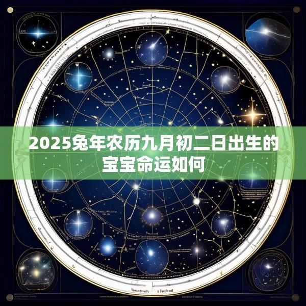 2025兔年农历九月初二日出生的宝宝命运如何