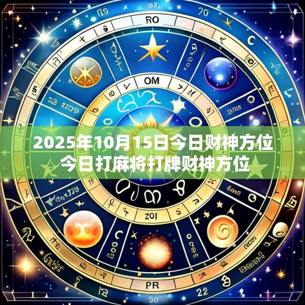 2025年10月15日今日财神方位 今日打麻将打牌财神方位