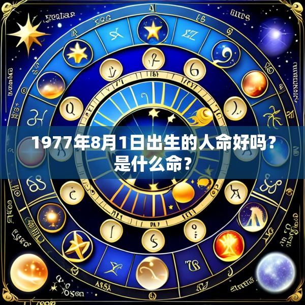 1977年8月1日出生的人命好吗？是什么命？