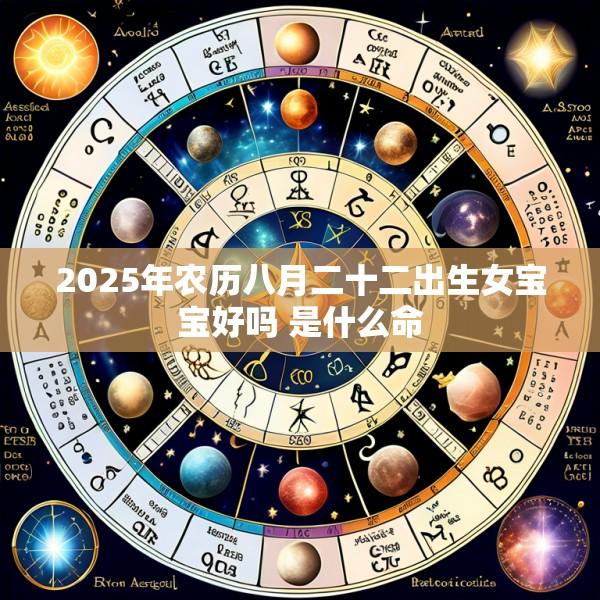 2025年农历八月二十二出生女宝宝好吗 是什么命