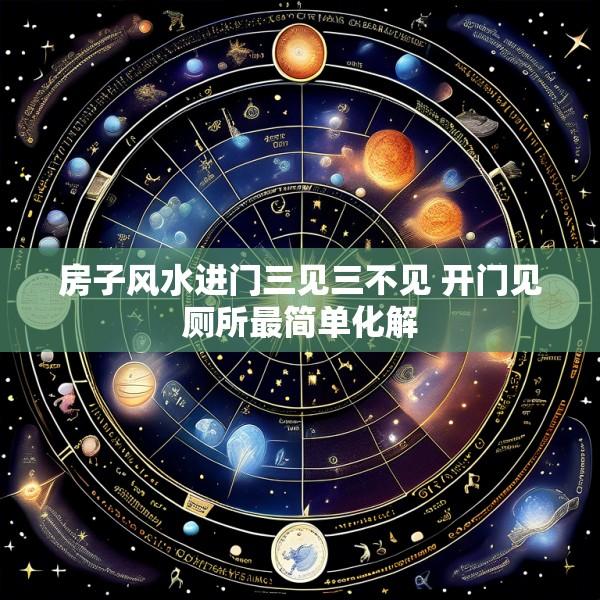 房子风水进门三见三不见 开门见厕所最简单化解