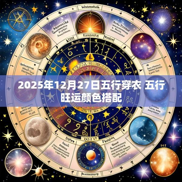 2025年12月27日五行穿衣 五行旺运颜色搭配