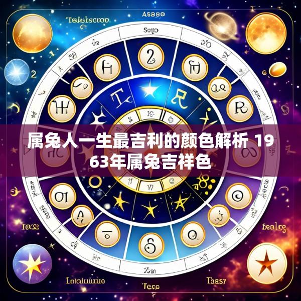 属兔人一生最吉利的颜色解析 1963年属兔吉祥色