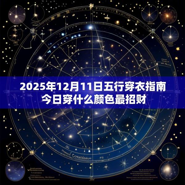 2025年12月11日五行穿衣指南 今日穿什么颜色最招财