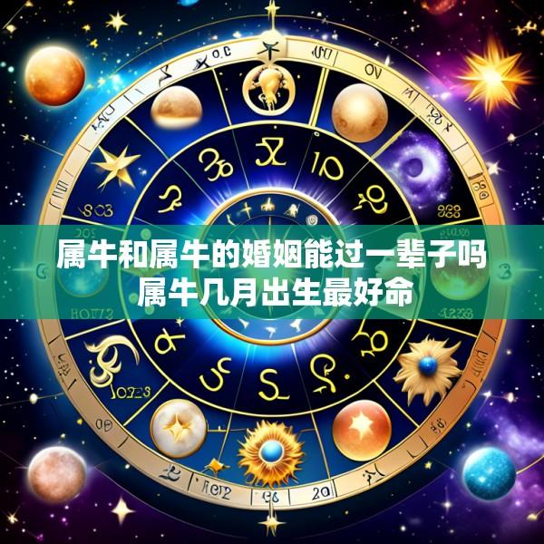 属牛和属牛的婚姻能过一辈子吗 属牛几月出生最好命