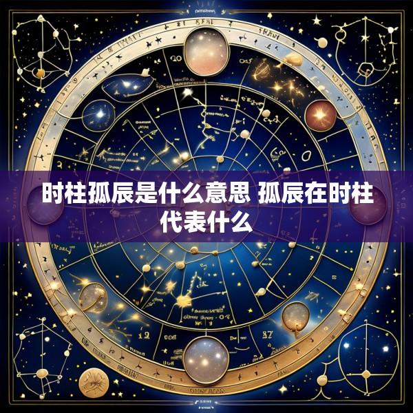 时柱孤辰是什么意思 孤辰在时柱代表什么