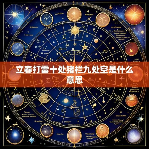 立春打雷十处猪栏九处空是什么意思