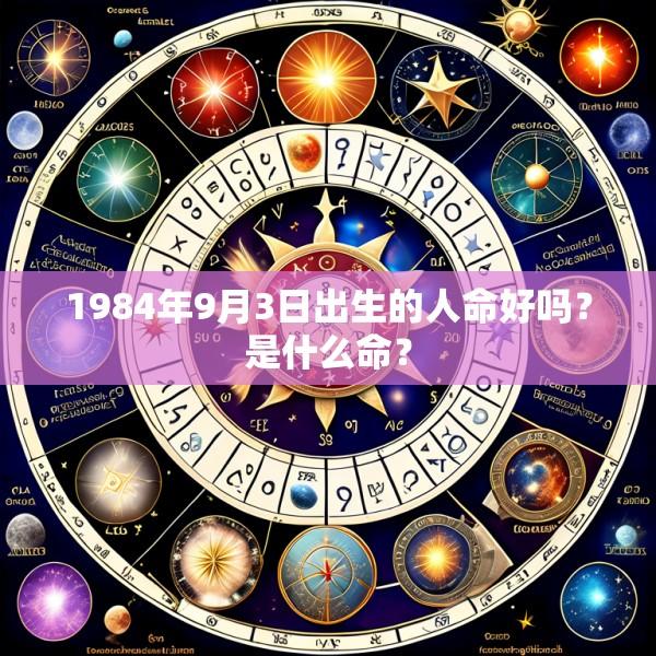 1984年9月3日出生的人命好吗？是什么命？