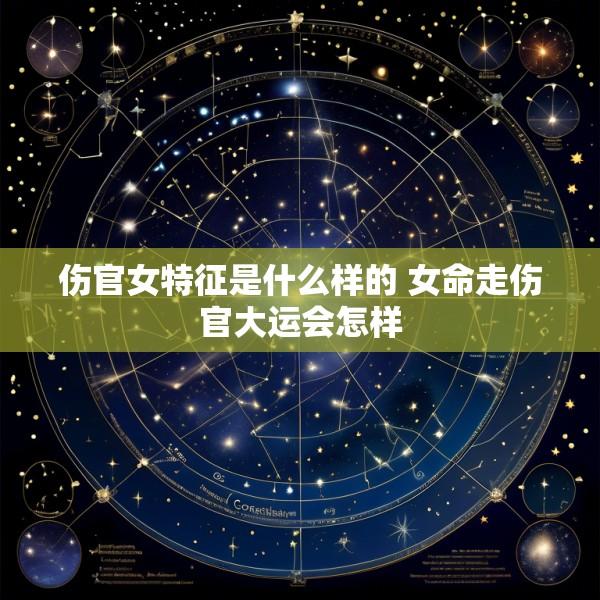 伤官女特征是什么样的 女命走伤官大运会怎样
